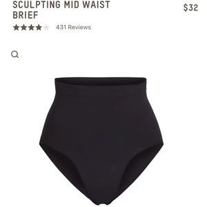 skims sculpting mid waist brief